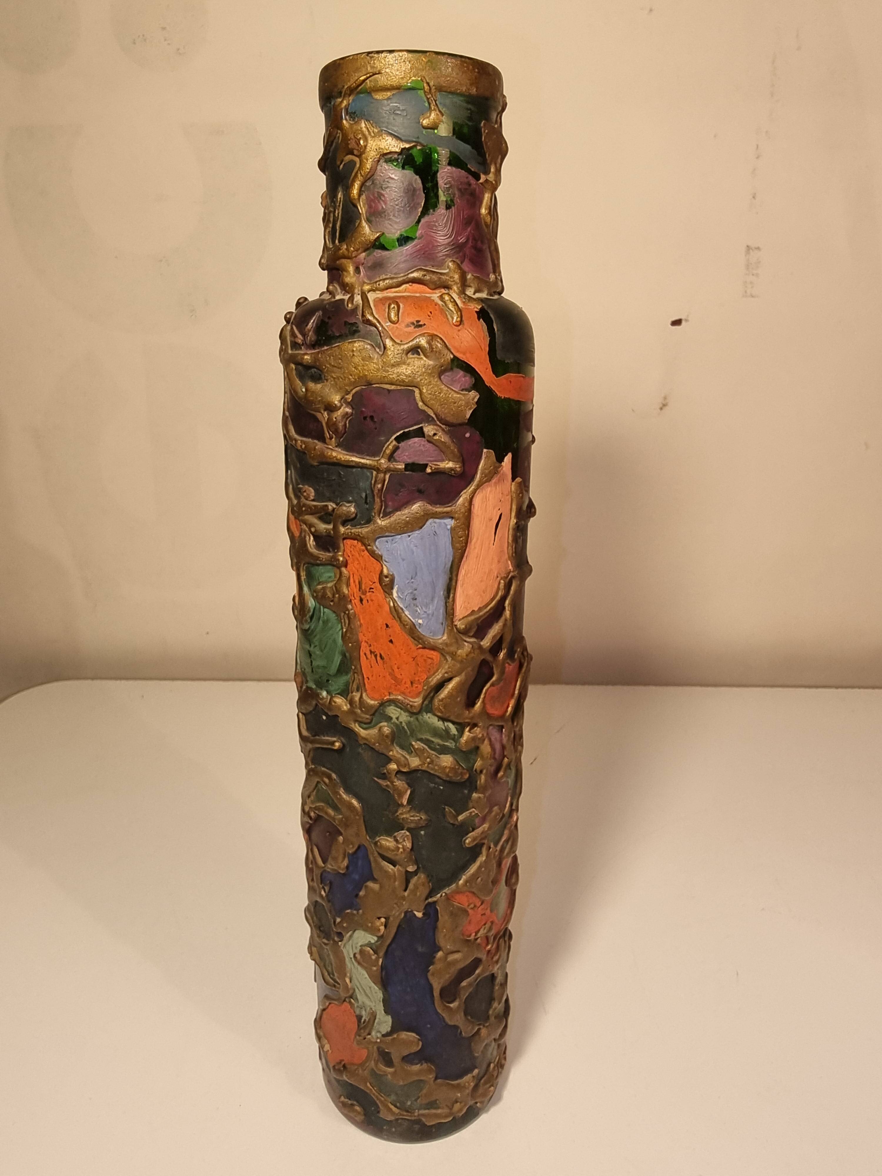 Hand-painted bottle
