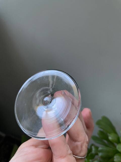 2 ancient engraved blown glass flutes