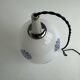 Old large ovoid suspension 1970 in vintage opaline