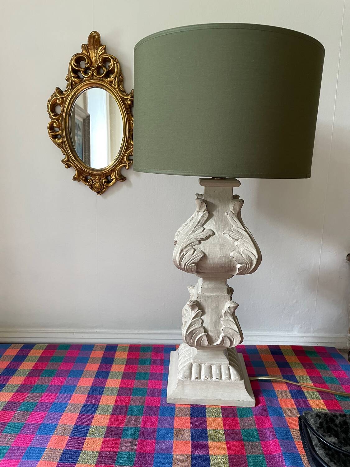 Golden rockery mirror