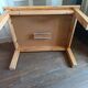 Table basse de ferme en bois patiné avec rallonge