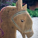 Child rocking horse wooden
