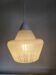 Vintage pendant lamp in glaze, with relief structure, 1980s.