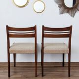 Set of 6 60's Scandinavian design chairs