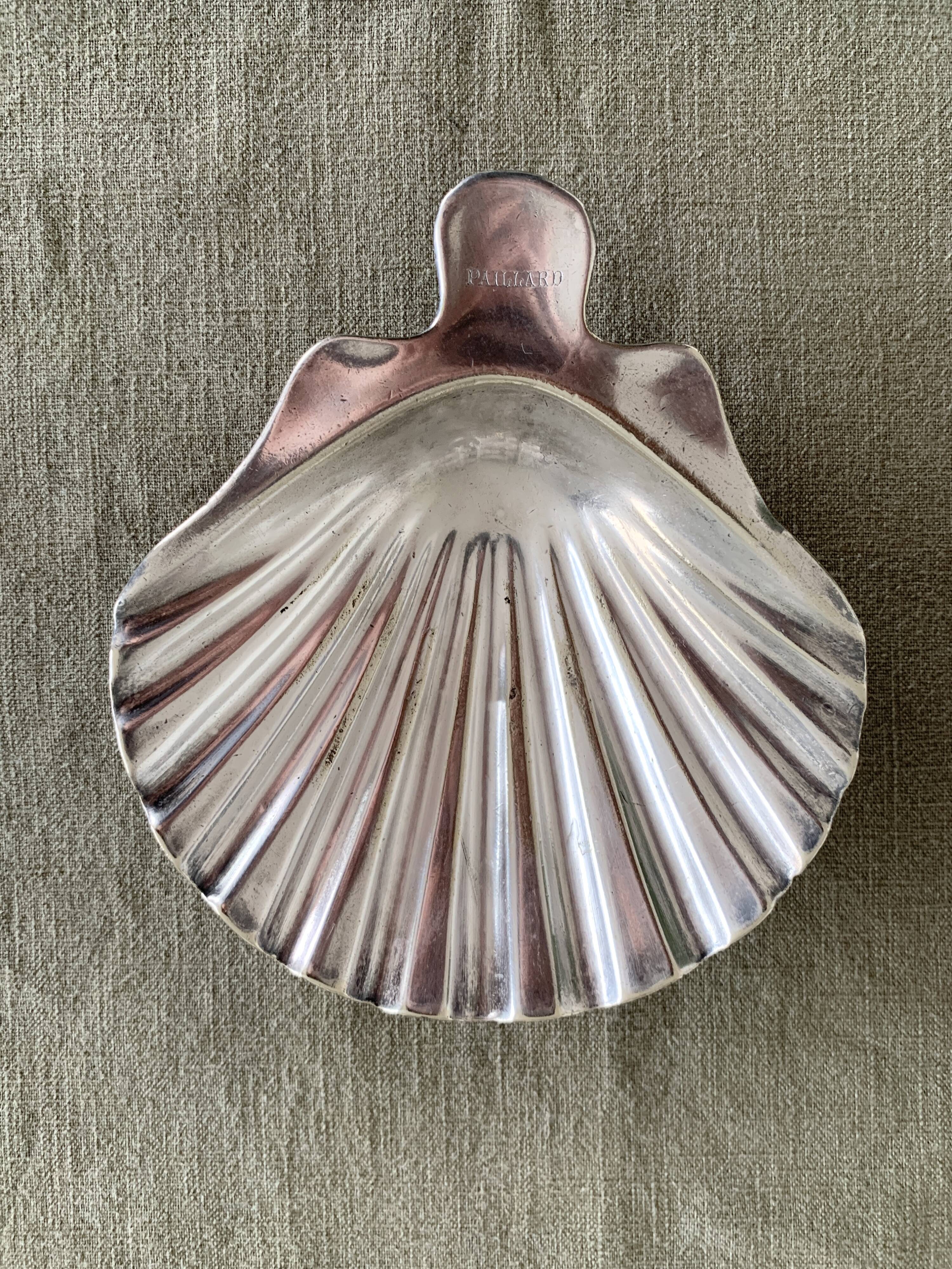 Silver-plated metal shell Christofle