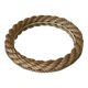 Round mirror in vintage rope 60