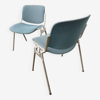Pair of chairs by G. Piretti for Castelli