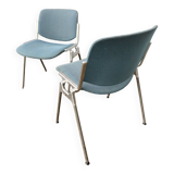 Pair of chairs by G. Piretti for Castelli