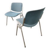 Pair of chairs by G. Piretti for Castelli