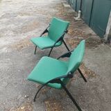 Paire de chauffeuses vintage design