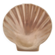 Shell-shaped brass catchall.