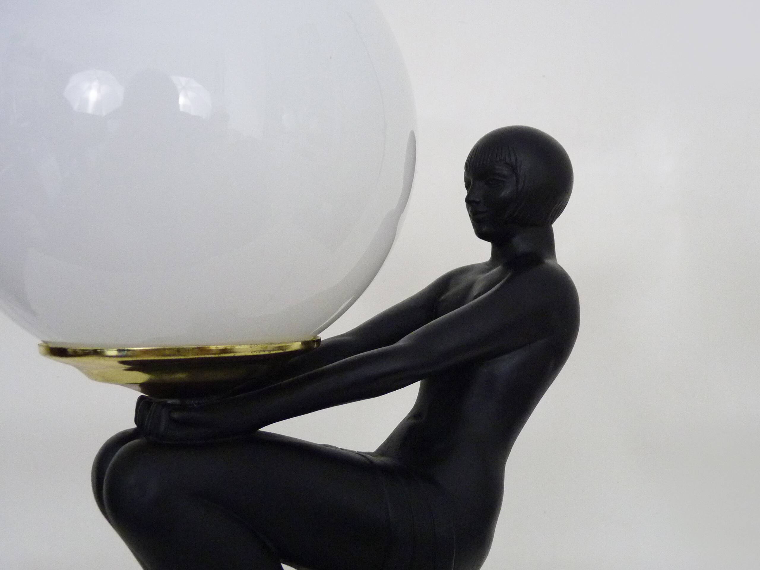 Art Deco Desk Lamp by Carlo Bartoli, 1970s