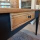 SUPERB RENOVATED FARMHOUSE TABLE 2.50m BLACK/WOOD