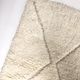 Berber carpet Beni Ouarain new ecru with engraved ecrus patterns 2,15x1.52m