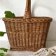 Vintage basket in woven rattan