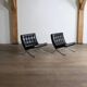 Pair of Barcelona chairs by Ludwig Mies van der Rohe for Knoll, 1960s.