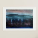Ink landscape Between dog and wolf 6