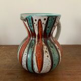 Vintage Vallauris Ceramic Pitcher Circa 1960