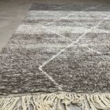 Carpet BeniOurain gray striped white  212x290cm