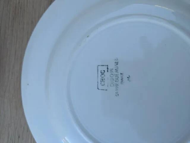 6 flat plates "choc"
