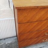 Commode vintage design chevrons
