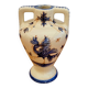 Earthenware vase signed Péguet Grignan – blue decoration – craftsmanship from the Drôme region
