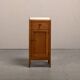 Art Deco Nightstand or Bedside table Oak and Marble, Dutch, 1930s