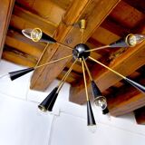 Sputnik 9-armed lustre, Italy, 1960