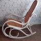 Rocking-chair "vintage" white and canning.