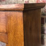 Fireplace surround in light oak 1980s