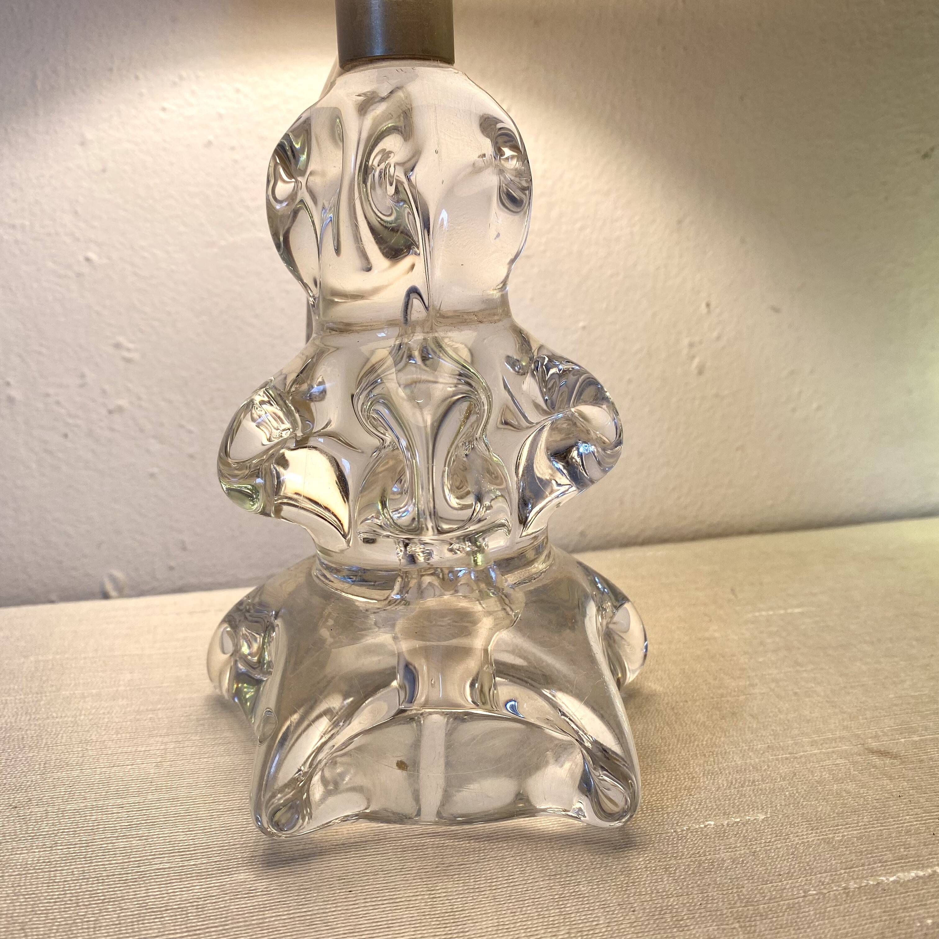 Daum style crystal lamp, 1950s