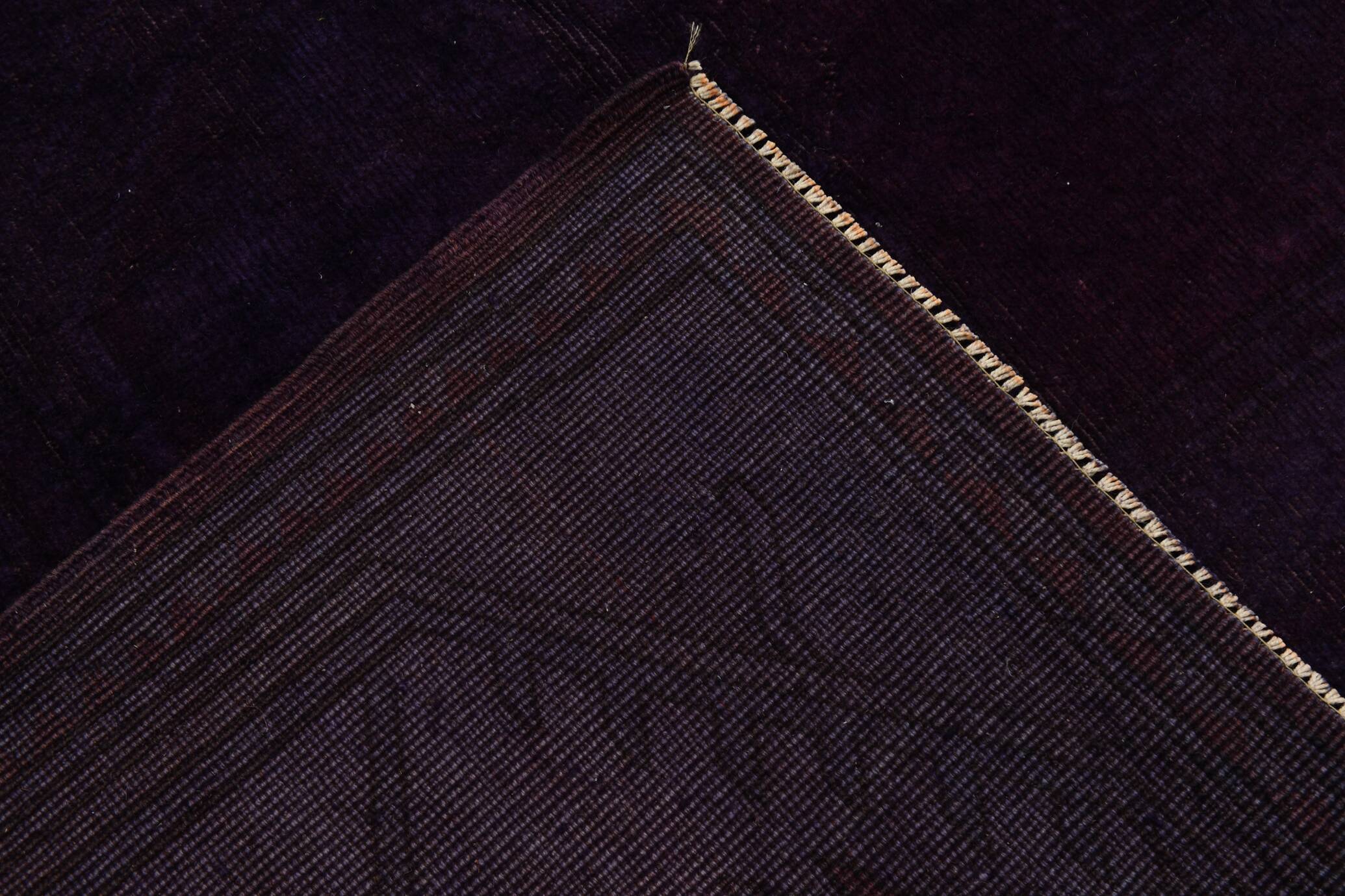 7x10 Dark Purple Turkish Vintage Rug, 215x292 Cm