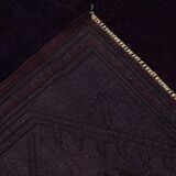 7x10 Dark Purple Turkish Vintage Rug, 215x292 Cm