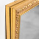 Gold leaf wooden rectangular mirror 1950