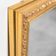 Gold leaf wooden rectangular mirror 1950