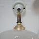 Pair of porcelain sconces brass glass of clchy white art deco