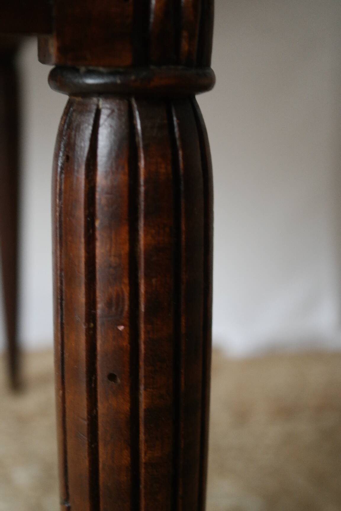 Solid walnut chest of drawers from the early 20th century.