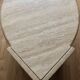 Travertine coffee table