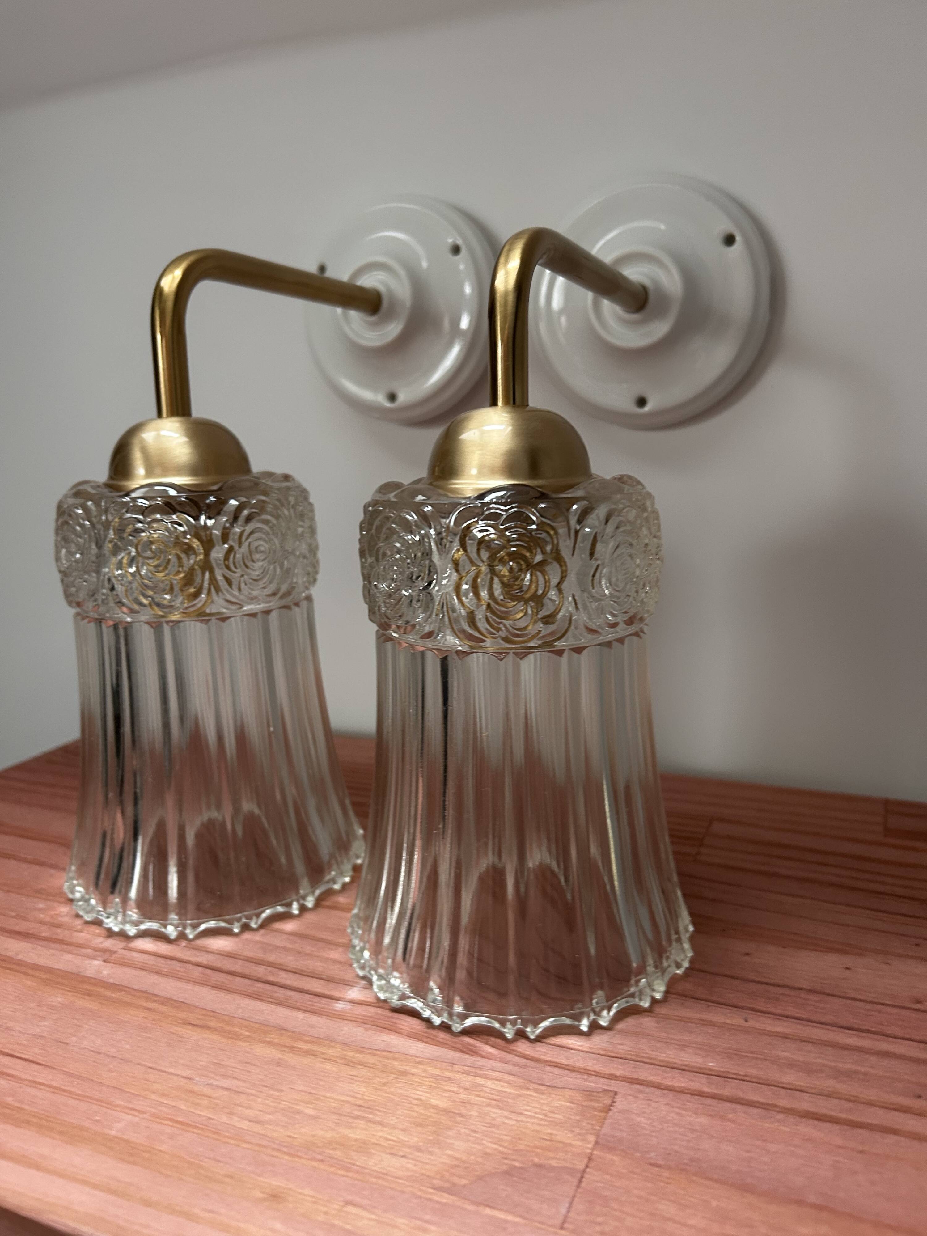 Pair of Art Deco wall lights