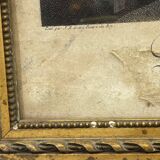 18th-century engraving: THE VILLAGE BRIDAL WOMAN by Greuze and Flippart