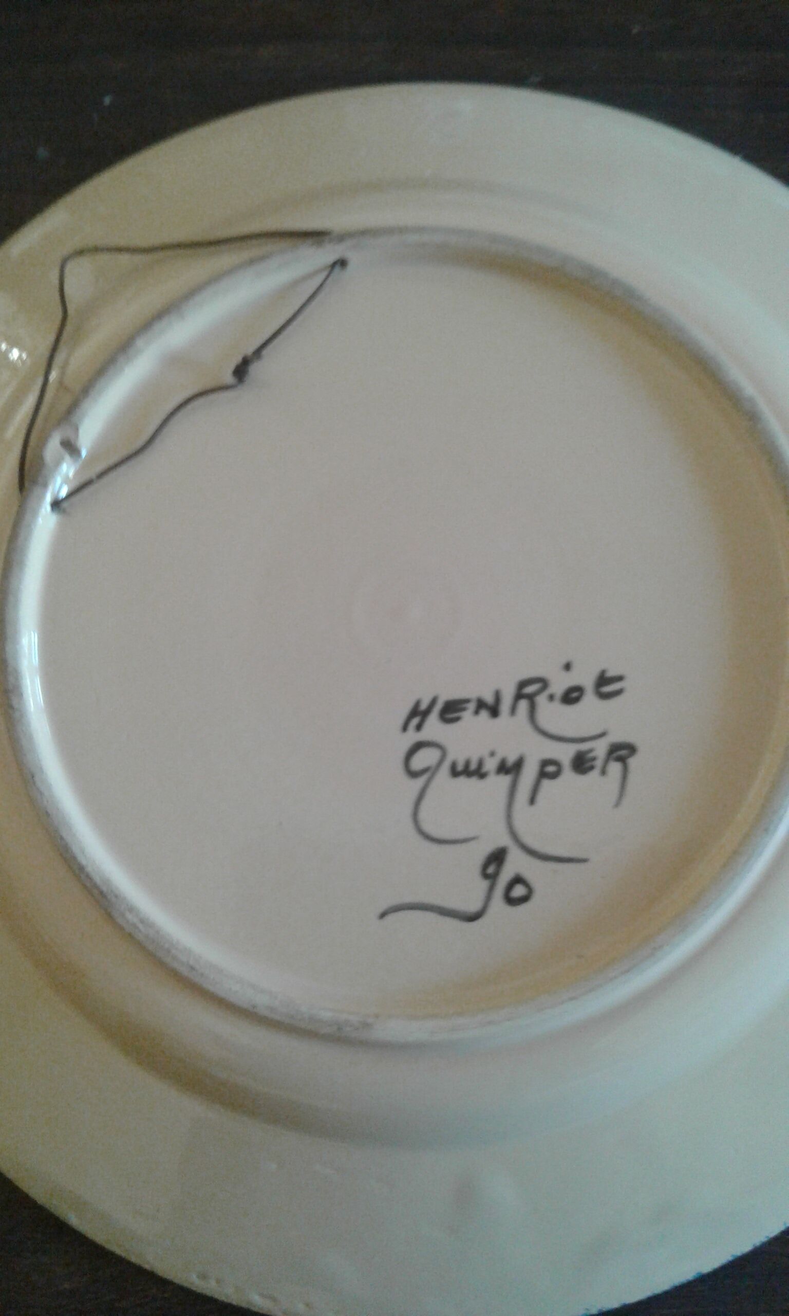 Two henriot Quimper plates