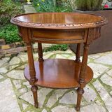 Small carved wooden table