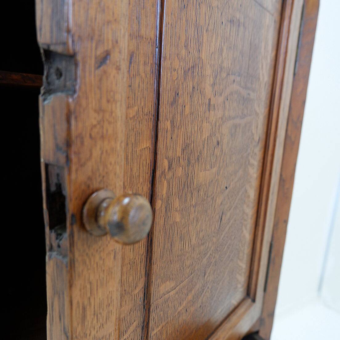 Vintage Wooden Side Cabinet - 1950s