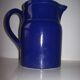 Old blue ceramic Digoin pitcher