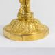 Eugène Bazart Paris. Gilded bronze hot water bottle lamp. Circa 1880.