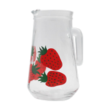 Water pitcher strawberry patterns