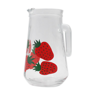 Water pitcher strawberry patterns