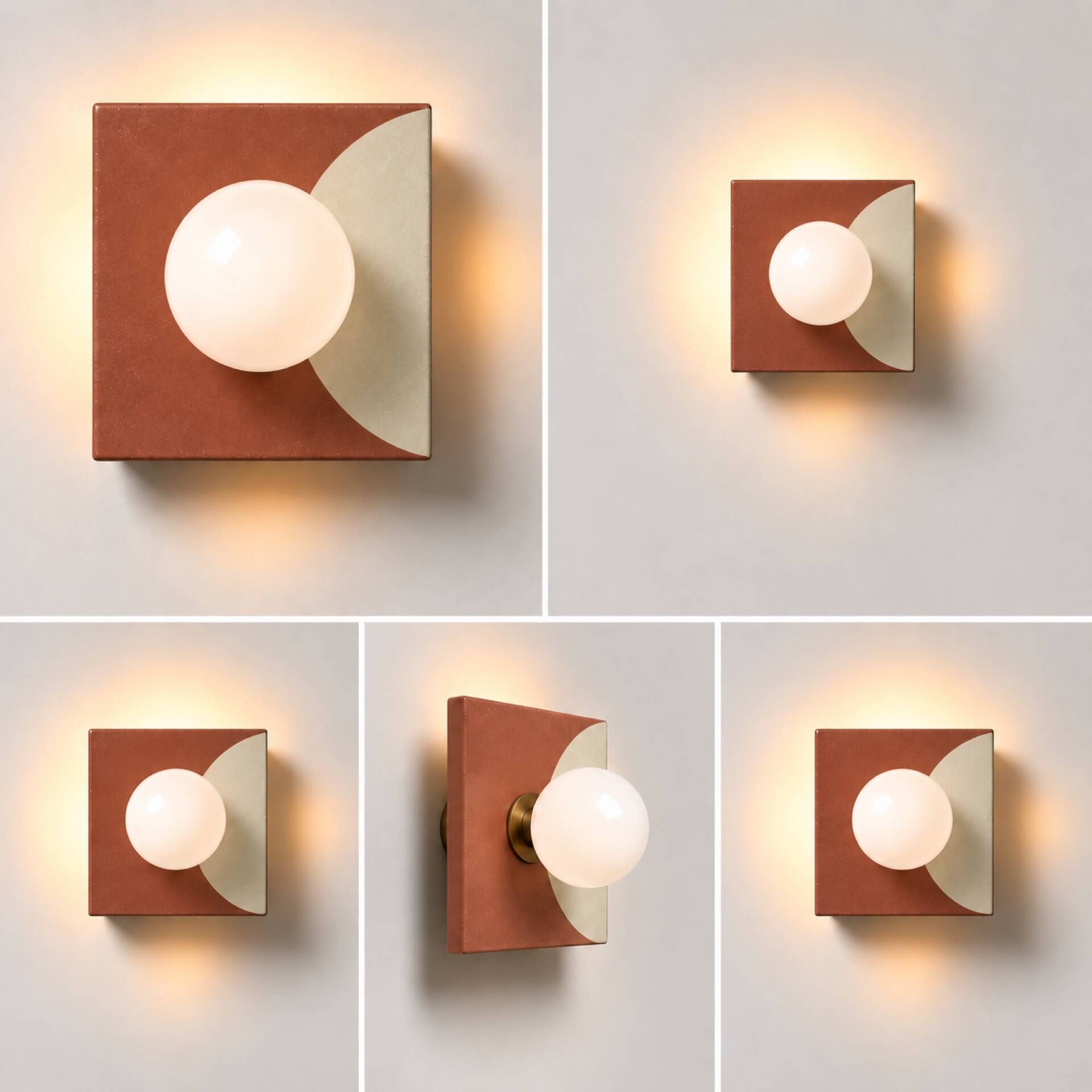 Wall light cement tile