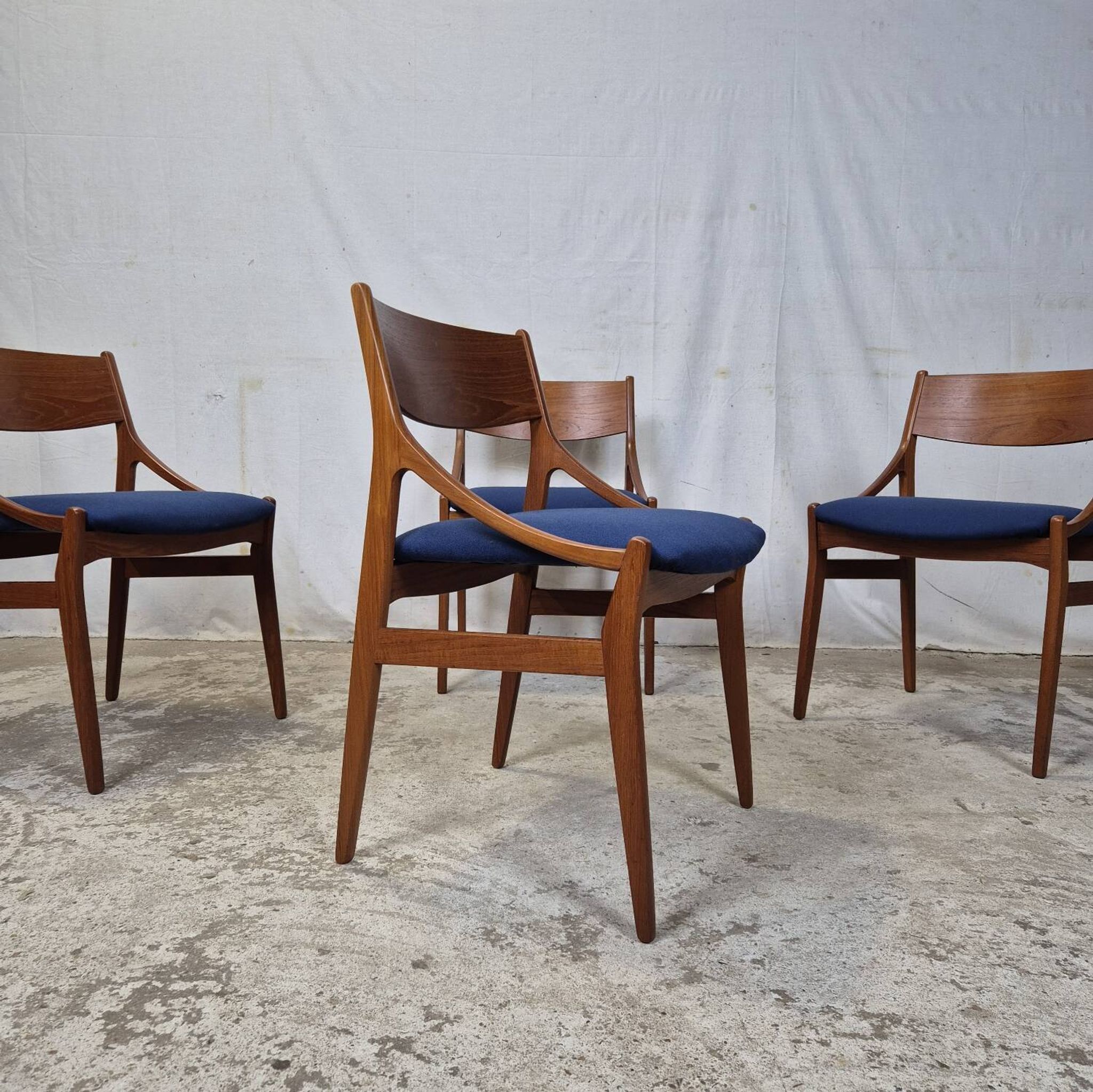 Vintage Danish dining chairs from the 1960s by Vestervig Eriksen.