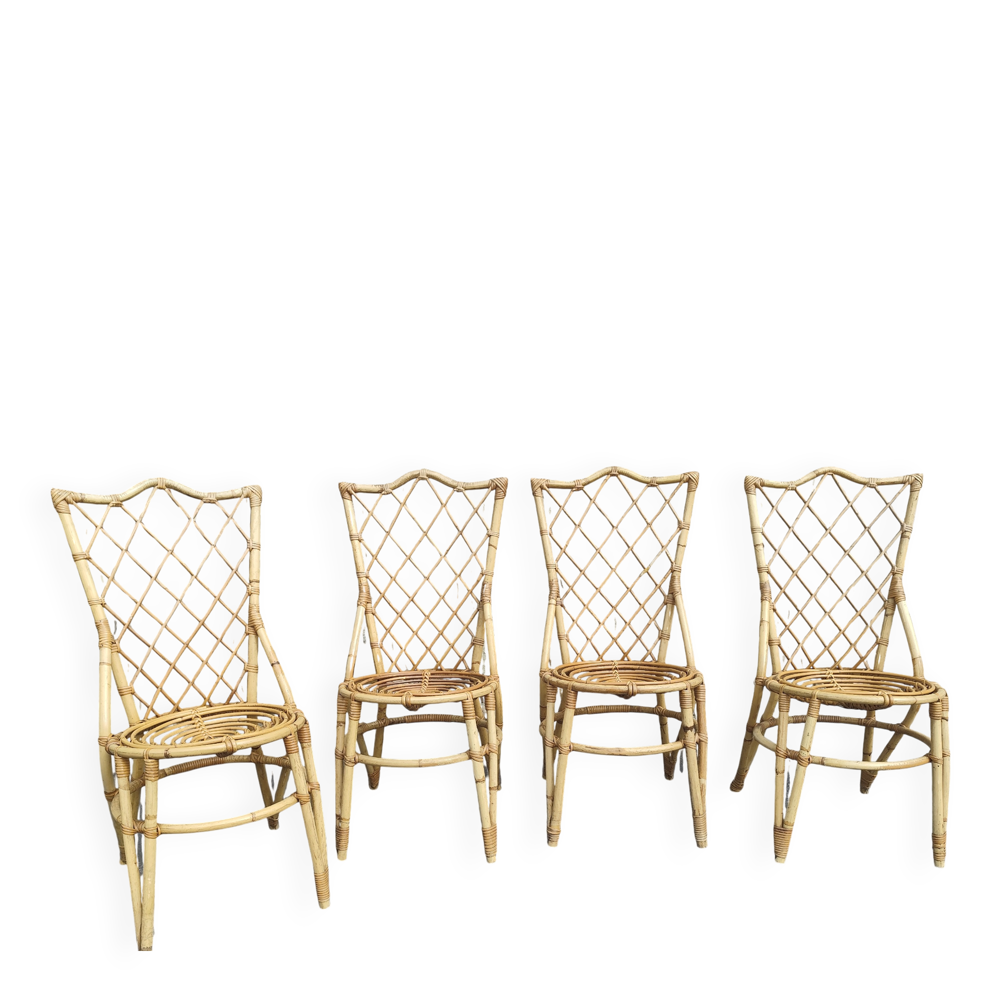 Lot de 4 chaises Louis Sognot